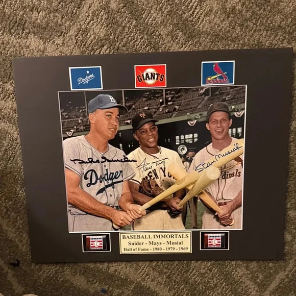Baseball Immortals Signed Photo Frame - Black - Picture 1 of 1